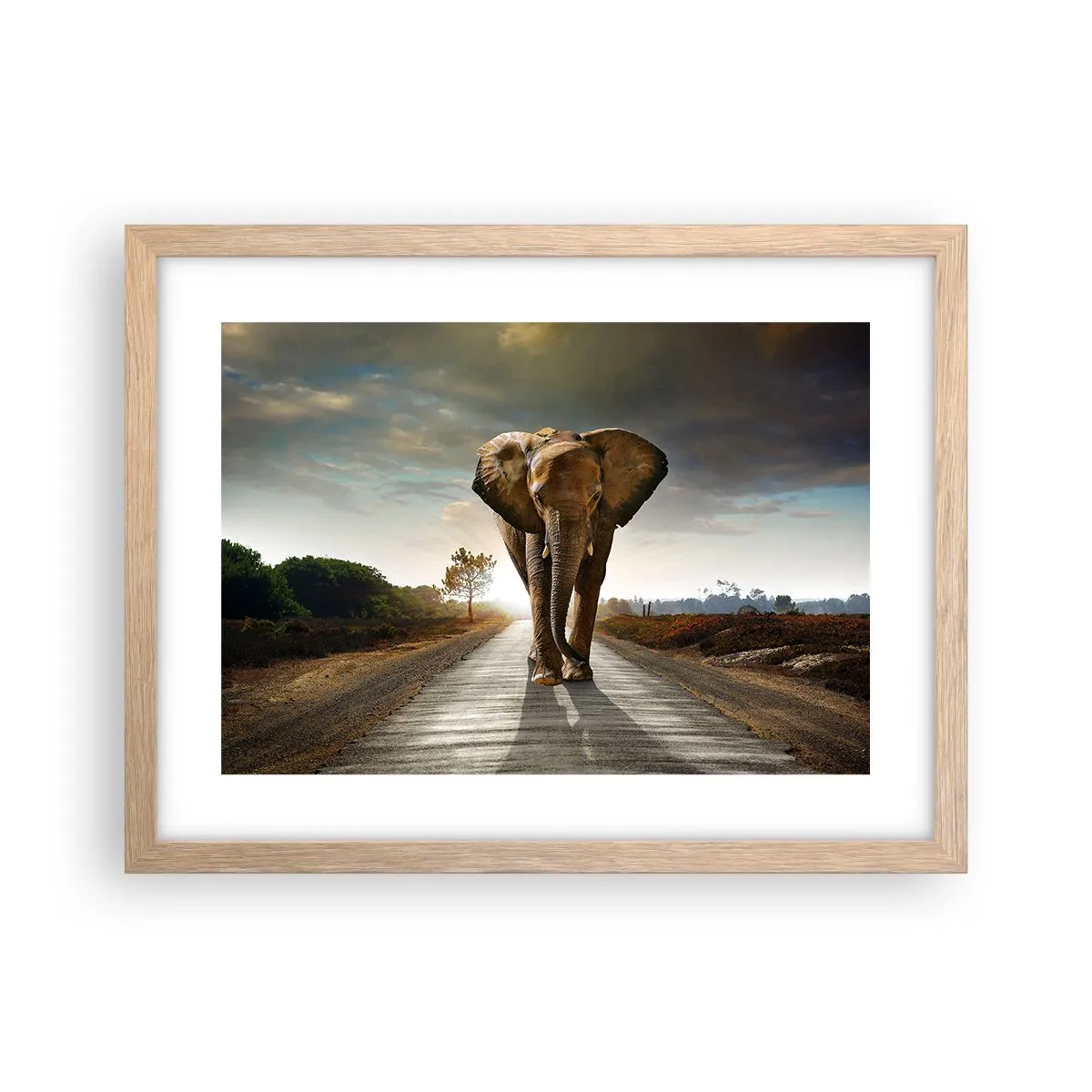 Affisch i ram av ljusek - Inte alls i en porslinsbutik - 40x30 cm