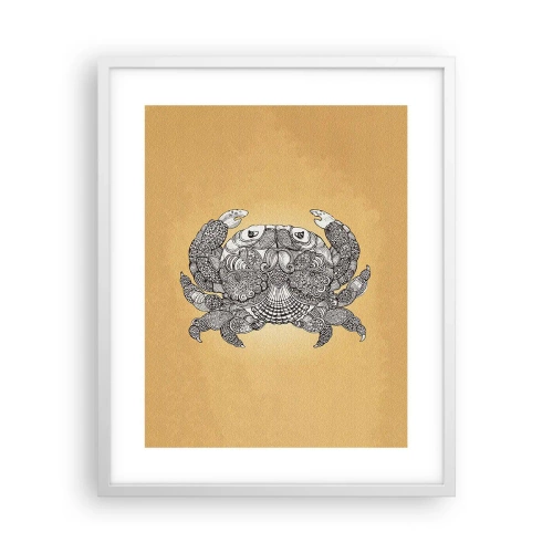 Affisch i vit ram - Herr Krabba berättar - 40x50 cm
