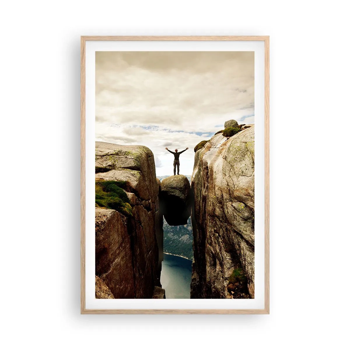 Affisch i ram av ljusek - Hur jag mår?! - 61x91 cm