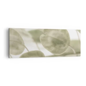 Canvastavla - Bild på duk - I början fanns det löv... - 140x50 cm