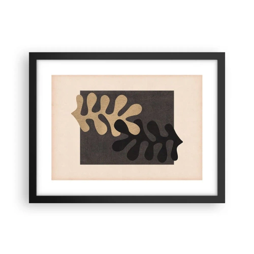 Affisch i svart ram - Brist och komplettering - 40x30 cm