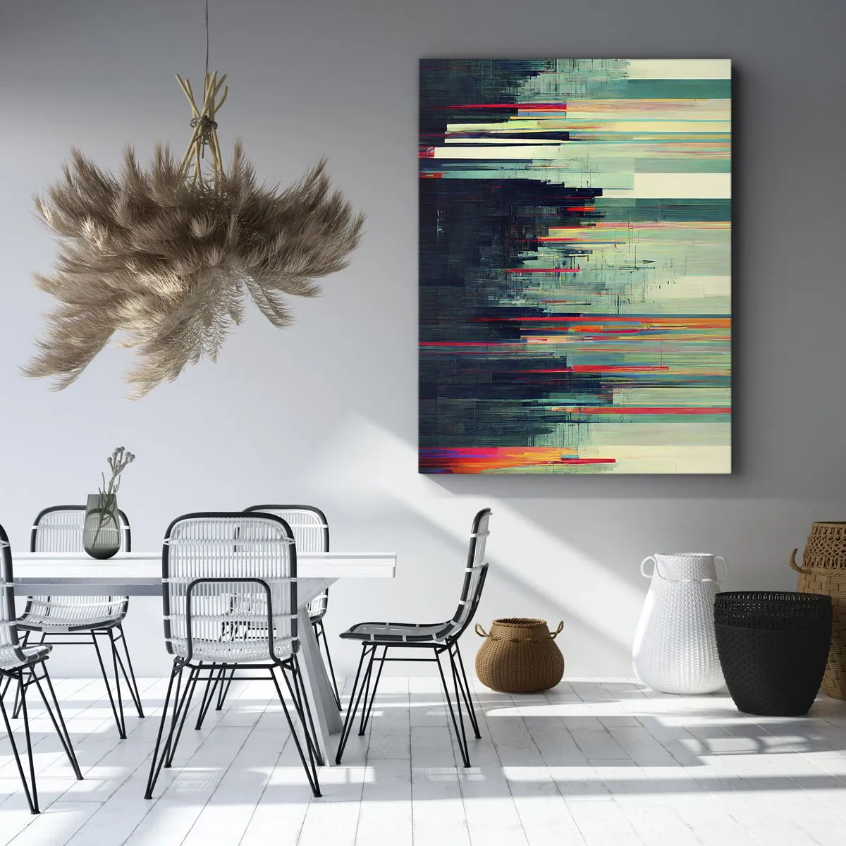 Canvastavla - Bild på duk - Futuristisk stad - 50x70 cm