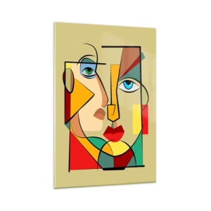 Glastavla - Bild på glas - Ett matchande par - 80x120 cm