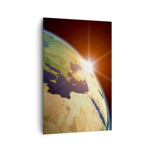 Canvastavla - Bild på duk - Soluppgång - 80x120 cm