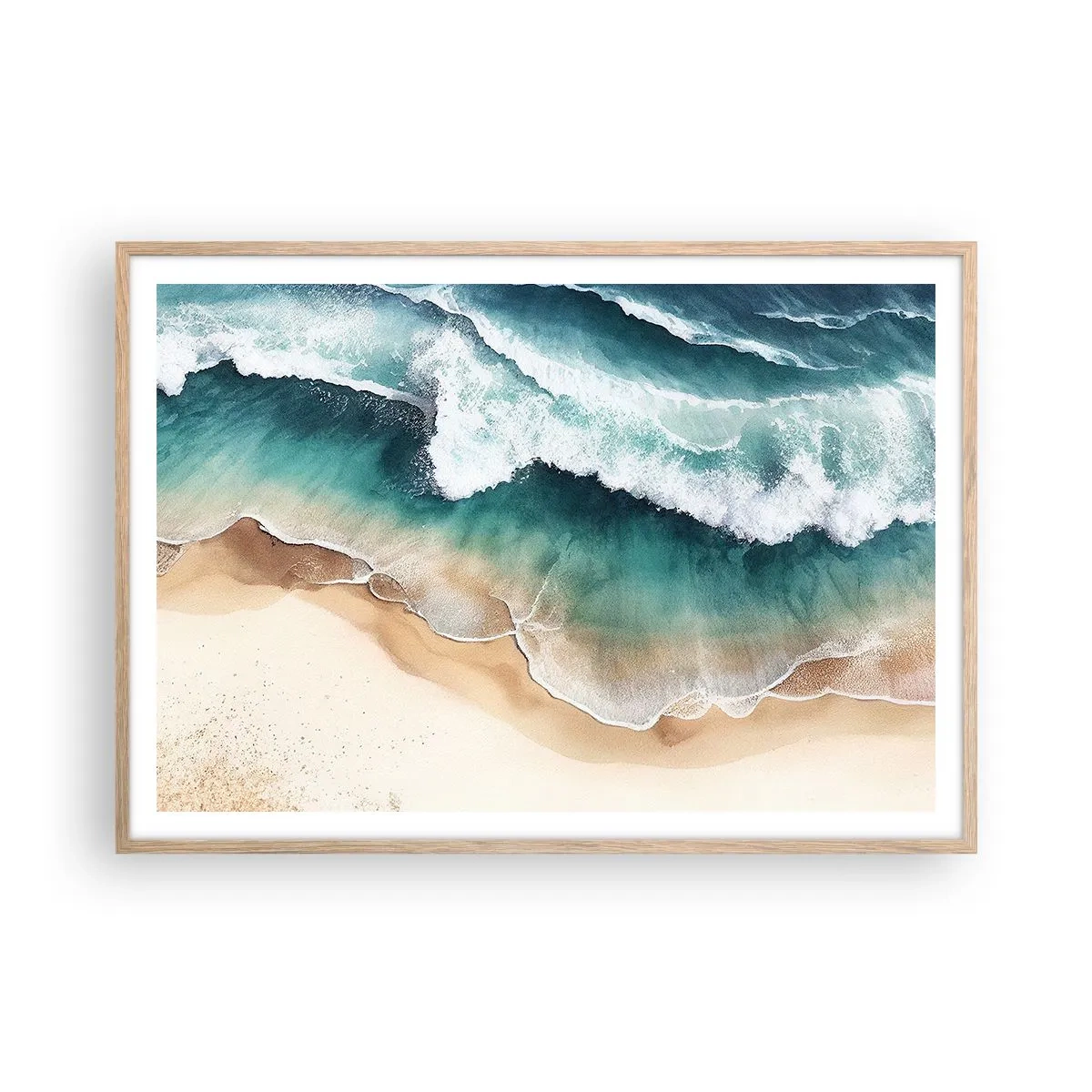 Affisch i ram av ljusek - Ett evigt möte - 100x70 cm