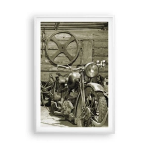 Affisch i vit ram - I onkel Lasses skjul - 61x91 cm