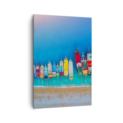 Canvastavla - Bild på duk - Ur fågelperspektivet - 70x100 cm