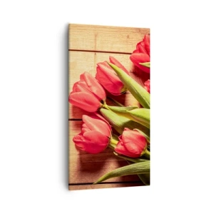 Canvastavla - Bild på duk - Vårförklaran - 55x100 cm