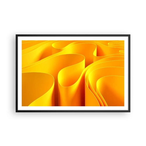 Affisch i svart ram - Som solens vågor - 91x61 cm