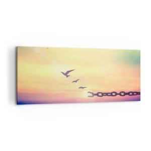 Canvastavla - Bild på duk - Frihetens seger - 100x40 cm