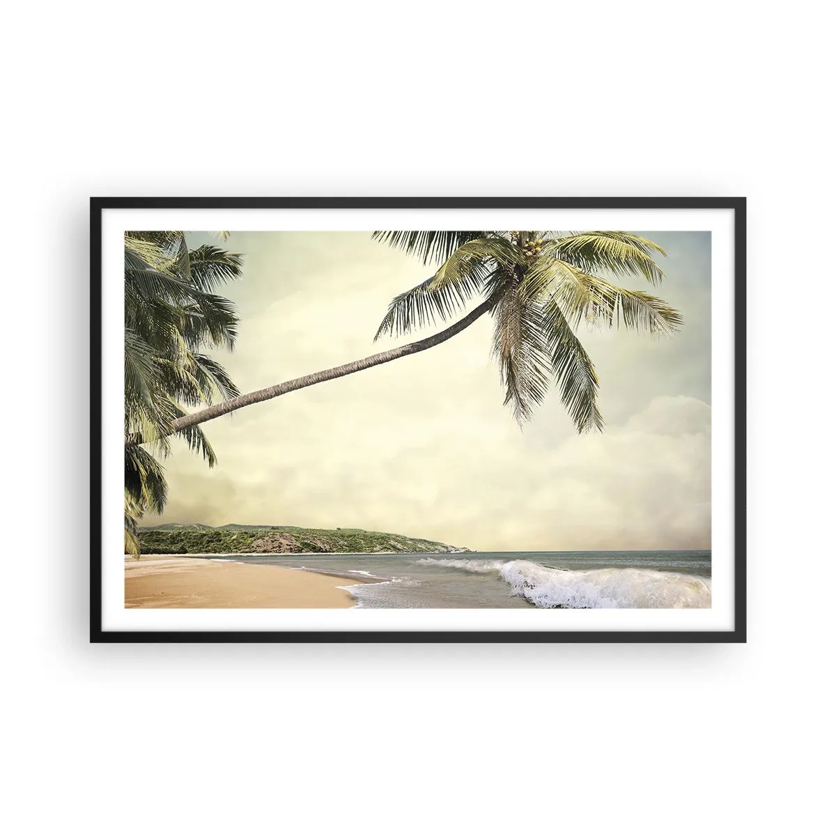 Affisch i svart ram - Tropisk dröm - 91x61 cm