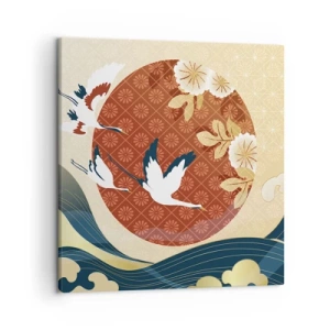 Canvastavla - Bild på duk - Japansk saga - 50x50 cm