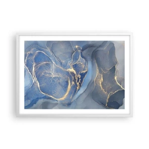 Affisch i vit ram - Gulddamm - 70x50 cm