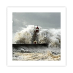Affisch - Havets ilska - 40x40 cm