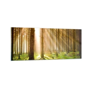 Glastavla - Bild på glas - Snart kommer alverna - 100x40 cm