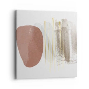 Canvastavla - Bild på duk - Abstrakt pelargång - 30x30 cm