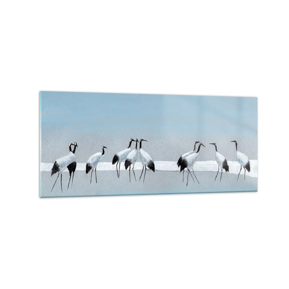 Glastavla - Bild på glas - Efter en het dag - 120x50 cm