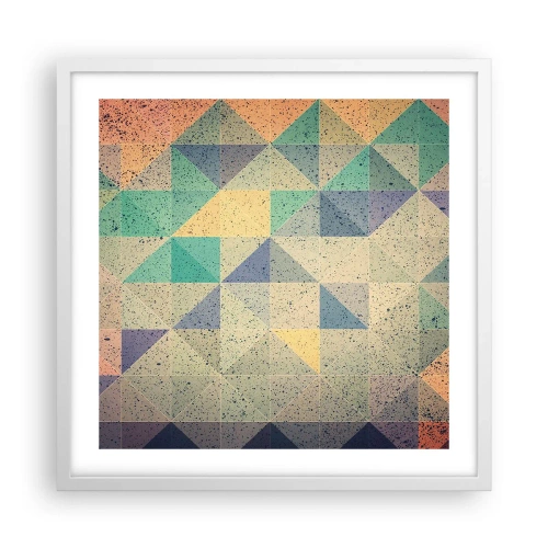 Affisch i vit ram - Trianglarnas republik - 50x50 cm