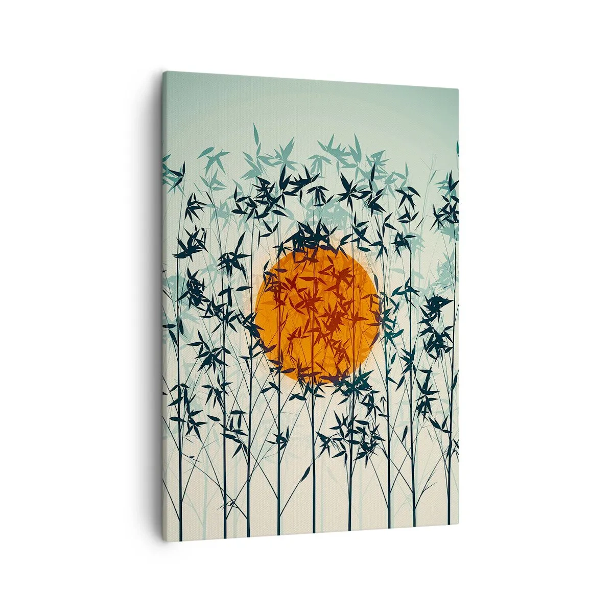 Canvastavla - Bild på duk - Japansk sol - 50x70 cm