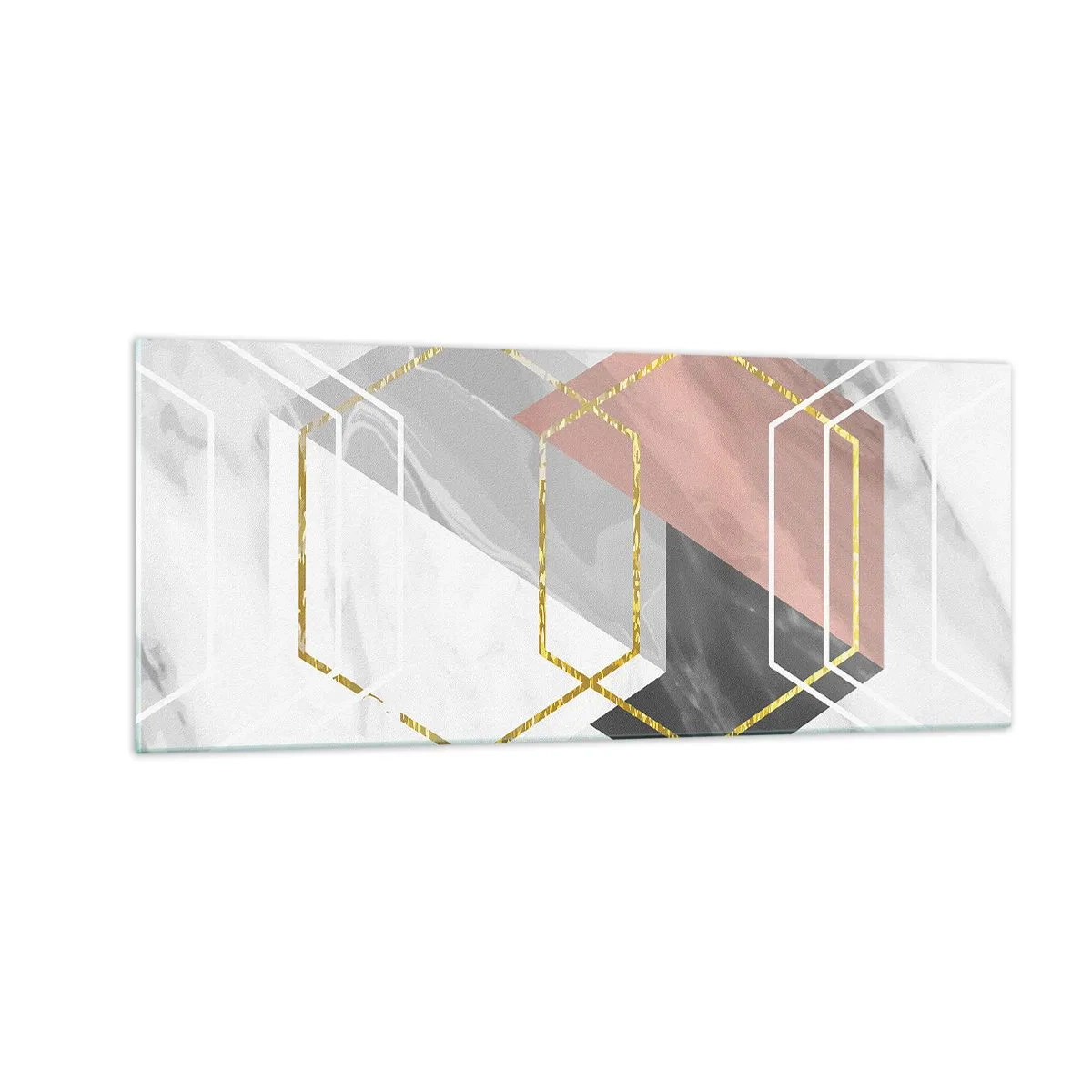 Glastavla - Bild på glas - Kedjekomposition - 100x40 cm