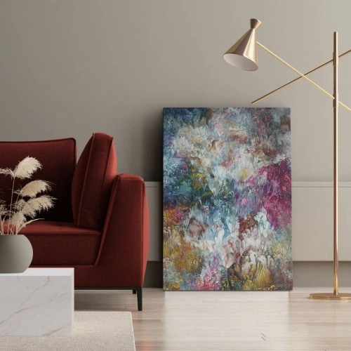 Canvastavla - Bild på duk - I full blom - 45x80 cm