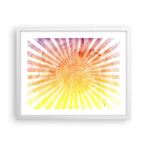 Affisch i vit ram - Solupp- och nedgångar - 50x40 cm