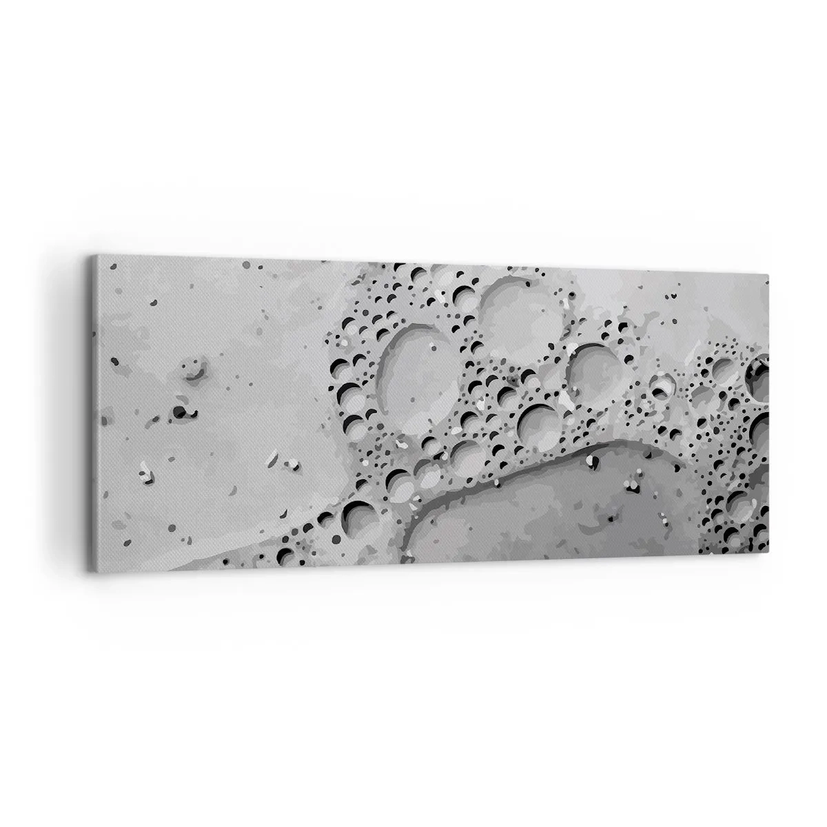 Canvastavla - Bild på duk - Spår efter skum - 100x40 cm