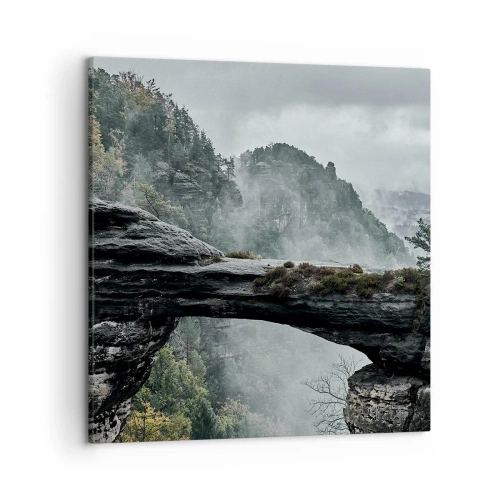 Canvastavla - Bild på duk - Äventyret är på väg att börja - 50x50 cm