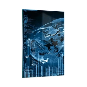 Glastavla - Bild på glas - Ingenjörsanatomi - 80x120 cm