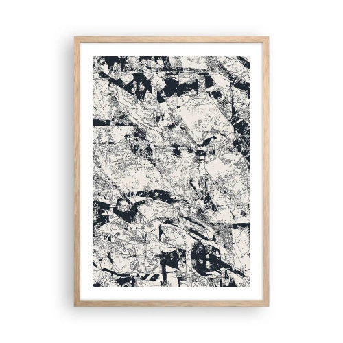 Affisch i ram av ljusek - Motsatsernas interpenetration - 50x70 cm