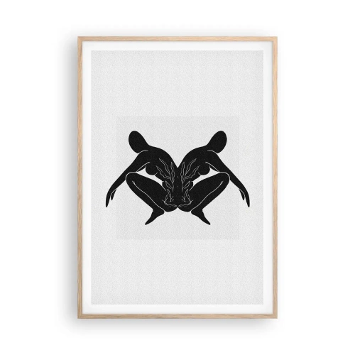 Affisch i ram av ljusek - En delad själ - 70x100 cm