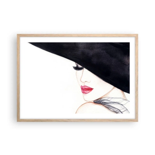 Affisch i ram av ljusek - Elegans och sensualitet - 70x50 cm