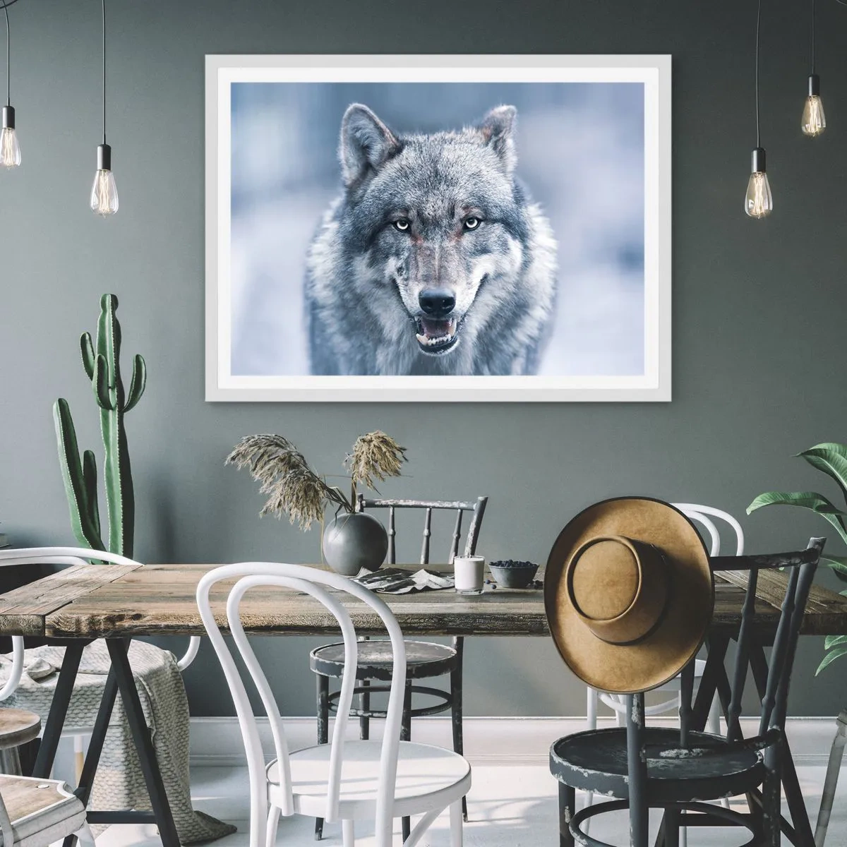 Affisch i vit ram - Tar du utmaningen? - 100x70 cm