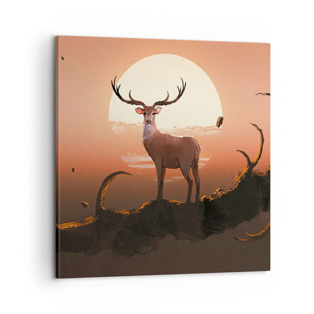 Canvastavla - Bild på duk - Denna natt är inte lik de andra - 60x60 cm