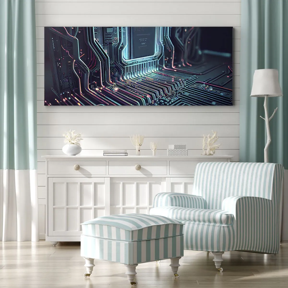 Canvastavla - Bild på duk - Så här tänker jag... - 100x40 cm