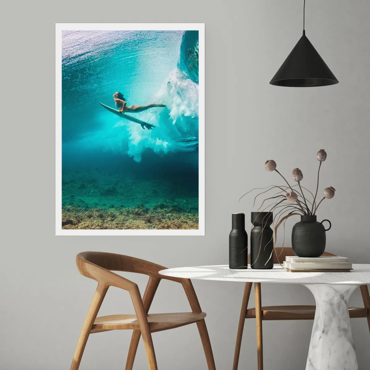 Affisch - Undervattenvärld - 30x40 cm