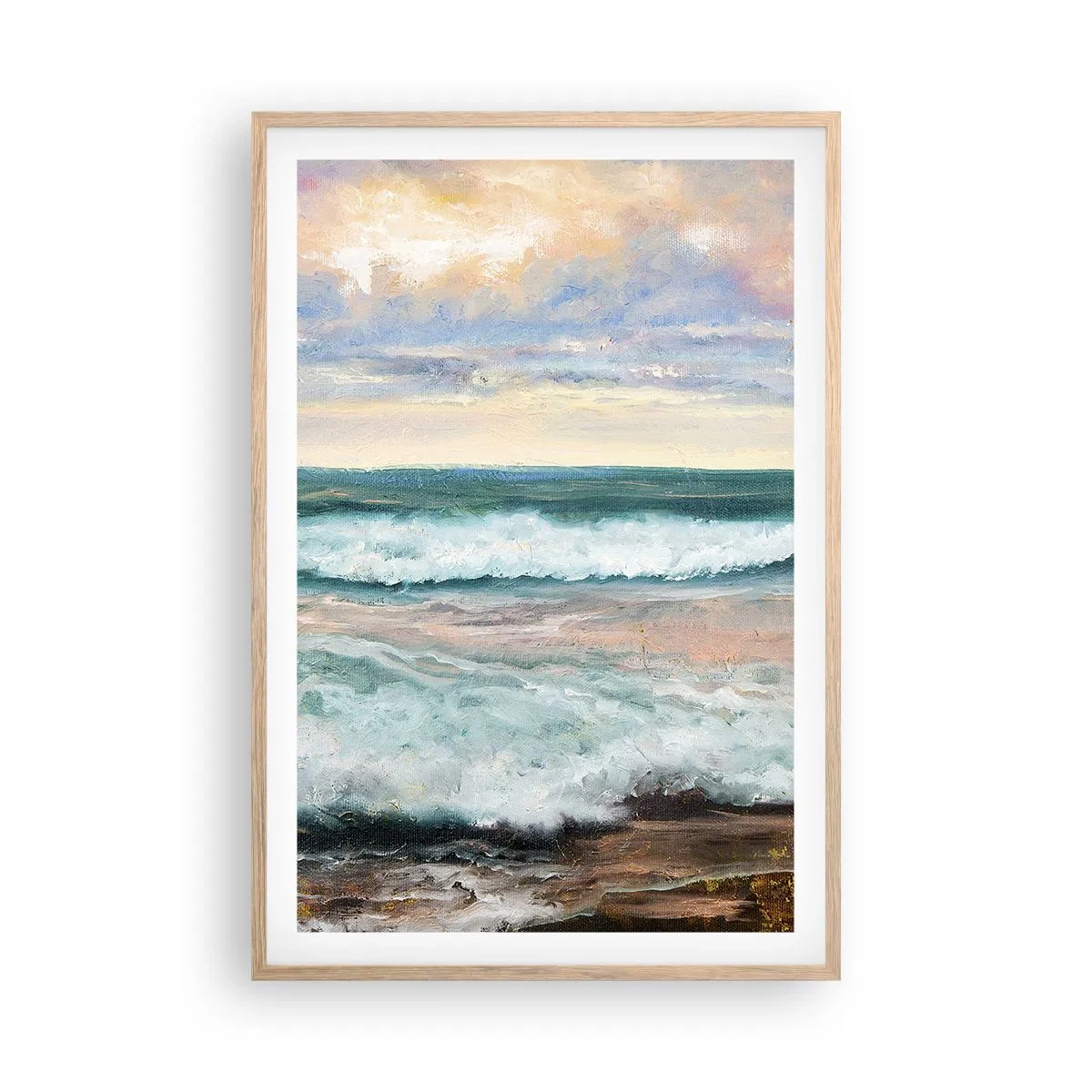 Affisch i ram av ljusek - Här kan du släta ut din själ - 61x91 cm