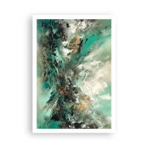 Affisch - Smaragdsvart bränna - 70x100 cm