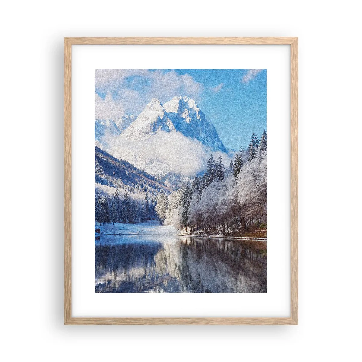 Affisch i ram av ljusek - Snövakt - 40x50 cm