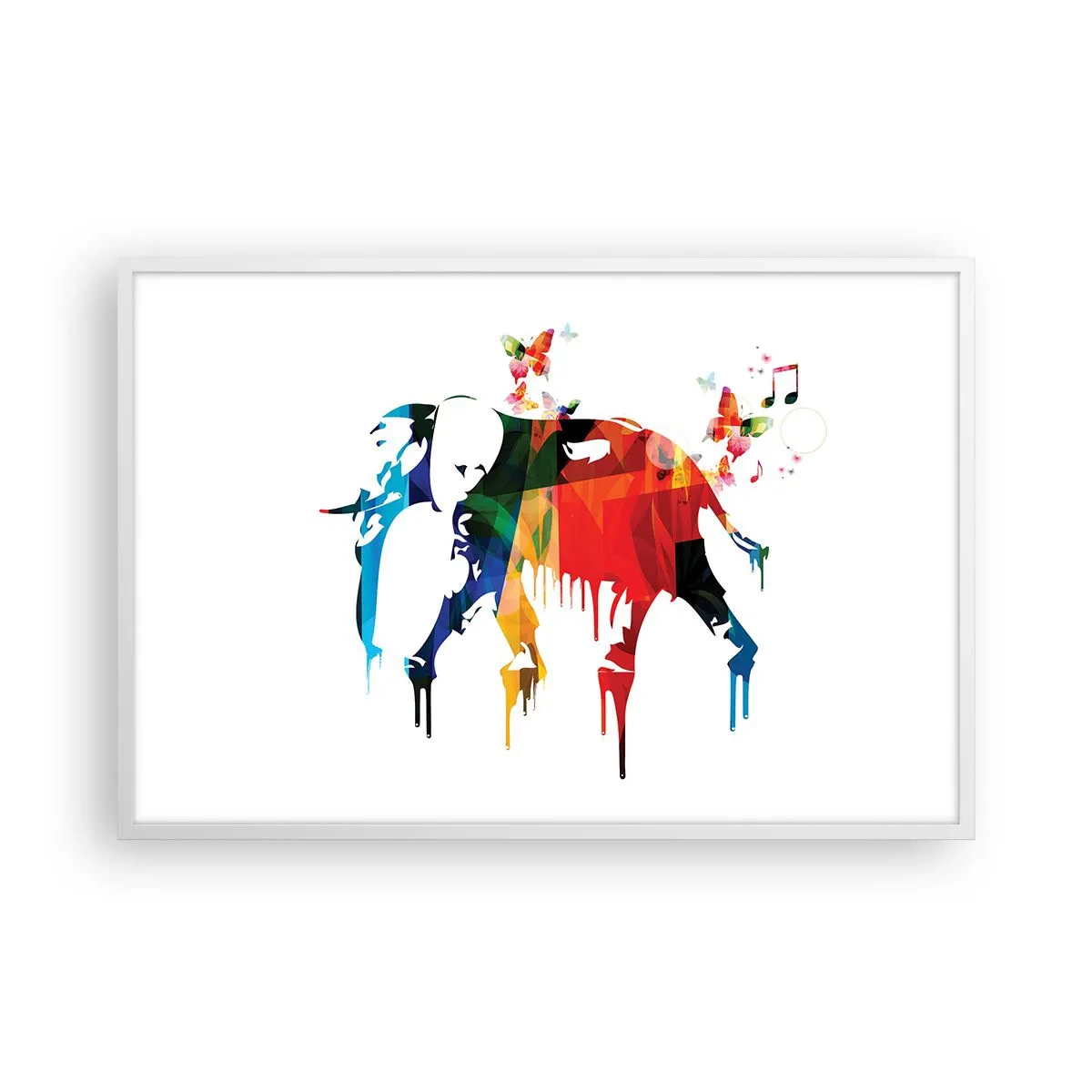 Affisch i vit ram - Var och en kan dansa - 91x61 cm