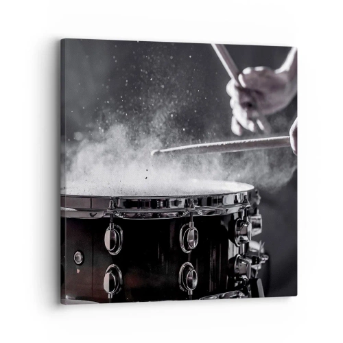 Canvastavla - Bild på duk - Musikens puls - 30x30 cm