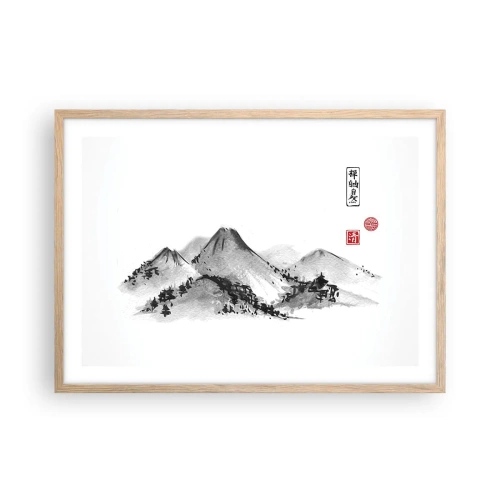 Affisch i ram av ljusek - Bortom fjällen - 70x50 cm