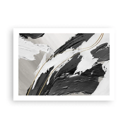 Affisch - Storslagen abstraktion - 70x50 cm