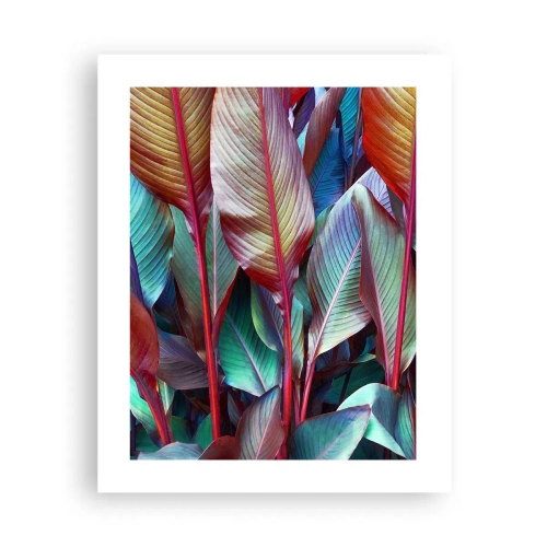 Affisch - En färgglad tätskog - 40x50 cm