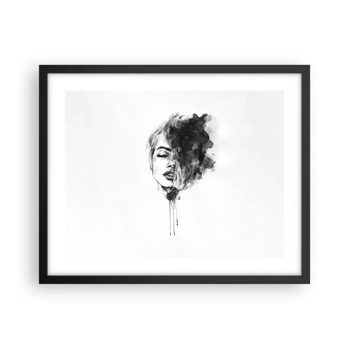 Affisch i svart ram - Vad flickan drömmer om - 50x40 cm