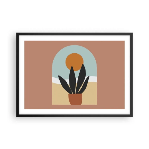 Affisch i svart ram - Små glädje - 70x50 cm