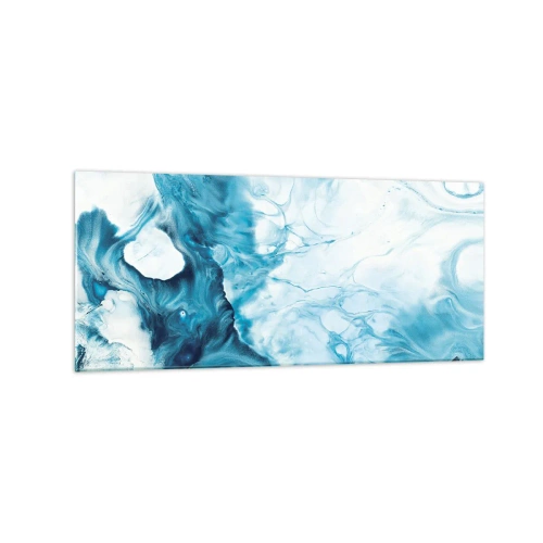 Glastavla - Bild på glas - Blåhetens konsert - 120x50 cm