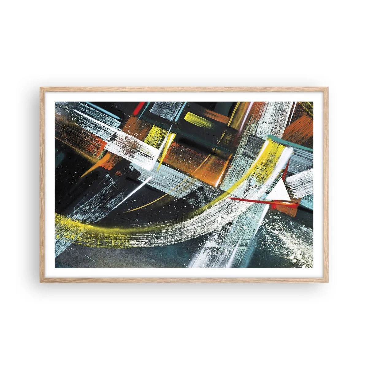 Affisch i ram av ljusek - Rörelsens energi - 91x61 cm