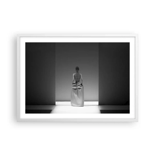 Affisch i vit ram - Raffinerad enkelhet - 70x50 cm