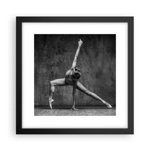 Affisch i svart ram - Balansens ideal - 30x30 cm